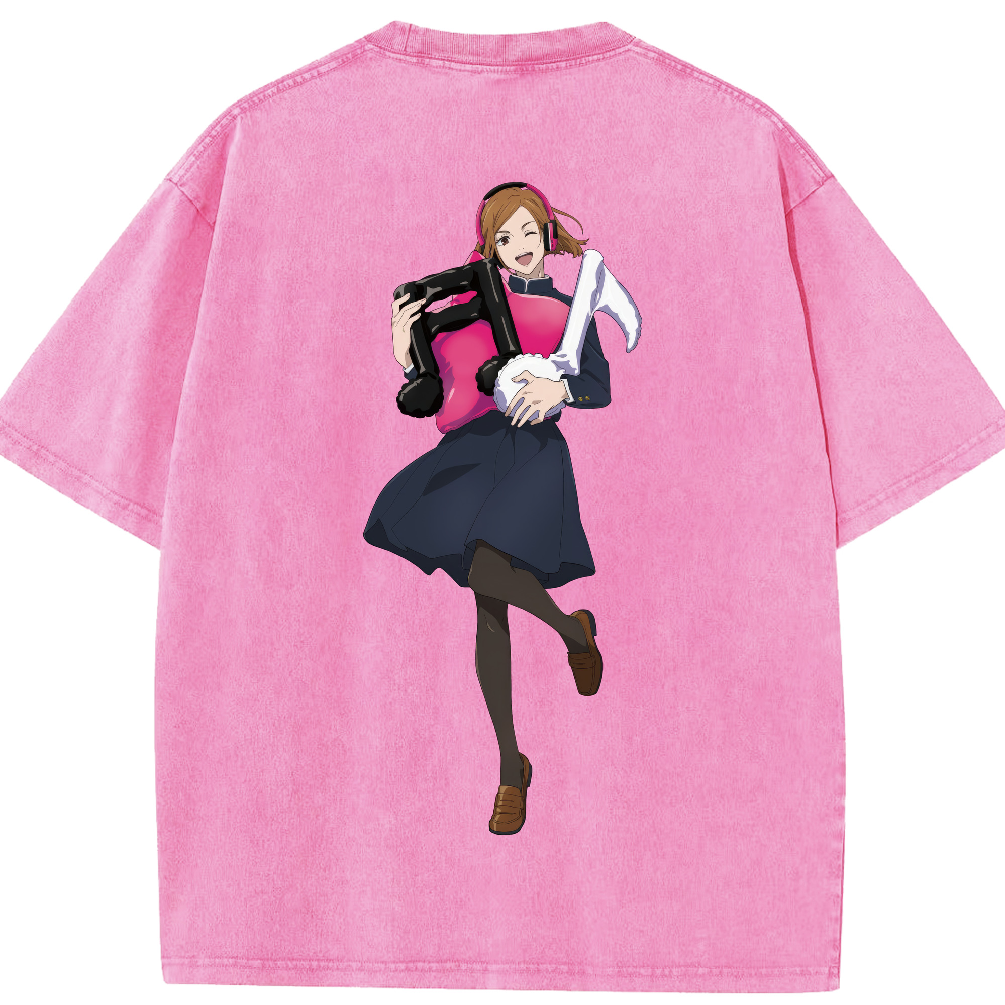 （画像用） 呪術廻戦 Jujutsu Kaisen 綿100% ヴィンテージ風 半袖Tシャツ（背面プリント）